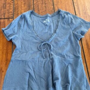 HOLLISTER LACE BABYDOLL TOP